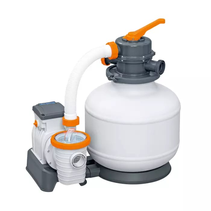 Стальной бассейн Bestway 56384 BW, Hydrium 460х120см, 17430л, песочный фильтр-насос, лестница, тент, подстилка, попл.-доз. фото 5